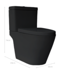 Bacia Com Caixa Acoplada Monobloco Preto Fosco Mp 810 Manplex