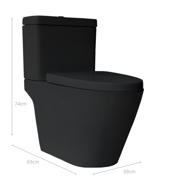 Bacia Com Caixa Acoplada Monobloco Preto Fosco Mp 810 Manplex
