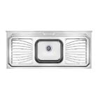 Bacia Com Cuba Para Cozinha Pianox Luxo Inox