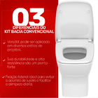 Bacia Convencional Assento Pp Com Queda Amortecida E Compleme