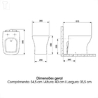 Bacia Convencional Assento Pp Com Queda Amortecida E Compleme