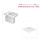 Bacia Convencional Clean P46 - Deca + Assento Plástico Slow C