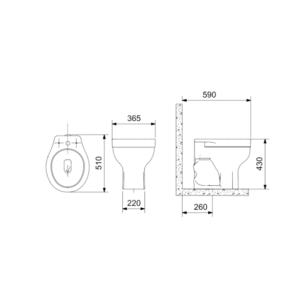 Bacia Convencional Sem Abertura Frontal Acesso Plus Branco (p