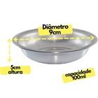 Bacia De Alumínio Redonda Para Banho Assento E Cozinha 9cm
