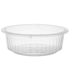 Bacia De Plástico Mini Redonda Canelada 1,5l Incolor