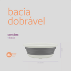 Bacia Dobravel 8 Litros - Simplo Branco