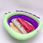 Bacia Dobrável De Plástico Para Banho Ou Roupas Infantil - De