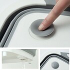 Bacia Escorredor Silicone Retratil 3 Em 1 Bandeja Dobravel Ta