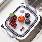 Bacia Escorredor Silicone Retratil 3 Em 1 Bandeja Dobravel Ta