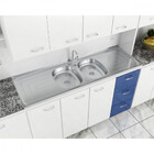 Bacia Inox Com 2 Cubas 1,60x0,53 Duranox