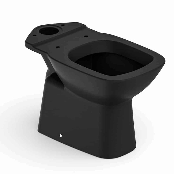 Bacia Para Caixa Acoplada Debba Classic Matte Black Roca