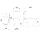 Bacia Para Caixa Acoplada Saída Horizontal Gap Branco Roca