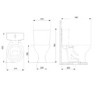 Bacia Para Caixa Acoplada Saveiro Preto Celite