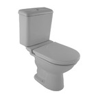 Bacia Sanitária com Caixa Acoplada 3/6L Calypso Plus Cinza Platina Incepa