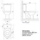 Bacia Sanitaria Deca Aspen Com Caixa Acoplada Branco Gelo Kp.