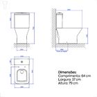 Bacia Sanitaria Deca Living Com Caixa Acoplada Branco Gelo Kp