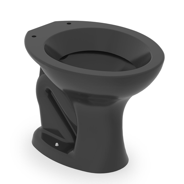 Bacia Vaso Sanitário Convencional Saveiro Preto Celite