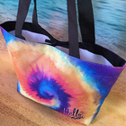 Bag Grande De Praia E Nescessarie Em Lona  Tie Day -b118