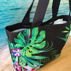Bag Grande De Praia E Nescessarie Em Lona Floral-b13
