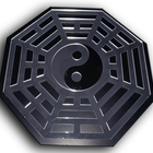 Bagu Quadro De Madeira Com Acrílico Espelhado Fengui Shui