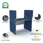 Baia P/ Atendimento Simples Inicial Pandin Maxxi - Azul/cinza