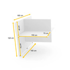 Baia P/ Telemarketing Dupla Contínua Pandin Maxxi - Branco