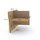 Baia P/ Telemarketing Dupla Contínua Pandin Maxxi - Naturalle