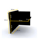 Baia P/ Telemarketing Dupla Contínua Pandin Maxxi - Preto