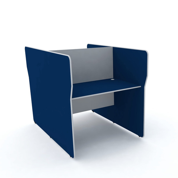 Baia P/ Telemarketing Dupla Inicial Pandin Maxxi - Azul/cinza