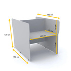 Baia P/ Telemarketing Dupla Inicial Pandin Maxxi - Cinza