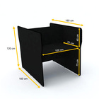 Baia P/ Telemarketing Dupla Inicial Pandin Maxxi - Preto