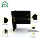 Baia P/ Telemarketing Simples Contínua Pandin Maxxi - Preto