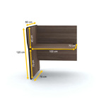 Baia P/ Telemarketing Simples Contínua Pandin Maxxi - Walnut/