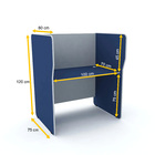 Baia P/ Telemarketing Simples Inicial Pandin Maxxi - Azul/cin