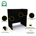 Baia P/ Telemarketing Simples Inicial Pandin Maxxi - Preto