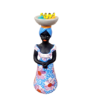 Baianas Cerâmica Alto do Moura Nicinha Otília Rosa e Azul