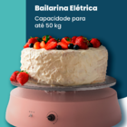 Bailarina Profissional Giratória Para Bolos Elétrica Branco B