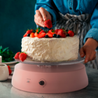 Bailarina Profissional Giratória Para Bolos Elétrica Branco B