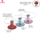 Bailarina Rolamento Duplo Vidro Profissional Giratória Bolo R