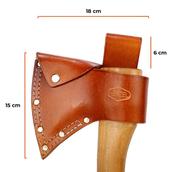 Bainha De Couro Marrom Para Machadinha Multiuso Wenzel