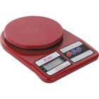 Balança De Cozinha 10kg Digital Casa Do Chef Marrom/vermelha