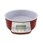 Balanca De Cozinha Digital Eletronica Touch 5kg Vermelha Ana