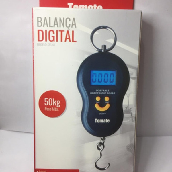 Balança De Gancho Portátil Digital 0g Até 50kg Mochila Cargue