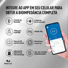Balança Digital Corporal Bioimpedância Biofit App Bivolt Rela