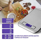 Balança Digital Cozinha Em Aço Inox 5kg