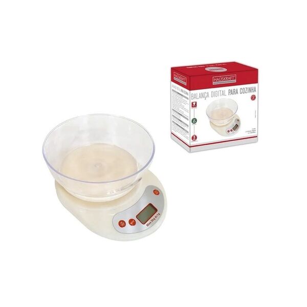 Balanca Digital Para Cozinha 5kg Com Pote Western Blca-002