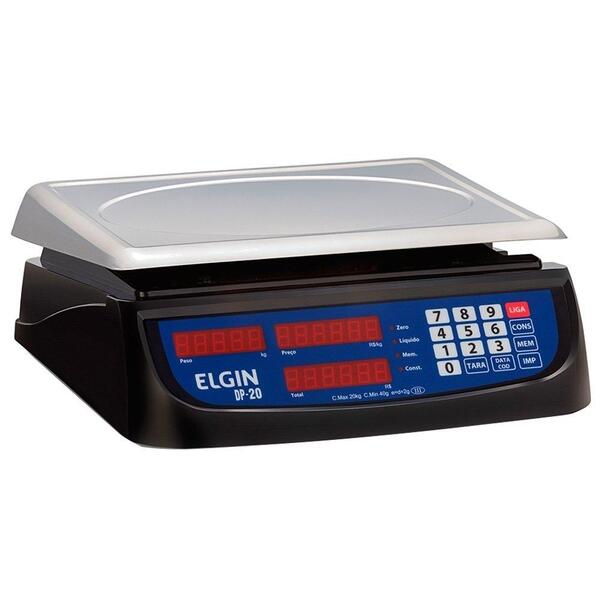 Balança Elgin Dp20, 20kg/2g, Bateria Recarregável - Bivolt