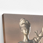 Balança Justiça Deusa Têmis Direito Quadro Canvas 60x40cm