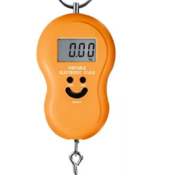 Balança Portátil Digital Mão Pesa Bolsa Mala Peixe Até 50kg