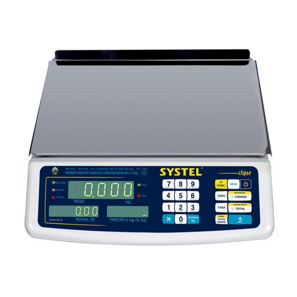 Balança Systel Clipse 30 Branca 30kg - Bateria
